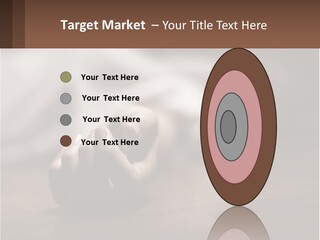 A Person Laying On The Floor With Their Hands On The Table PowerPoint Template