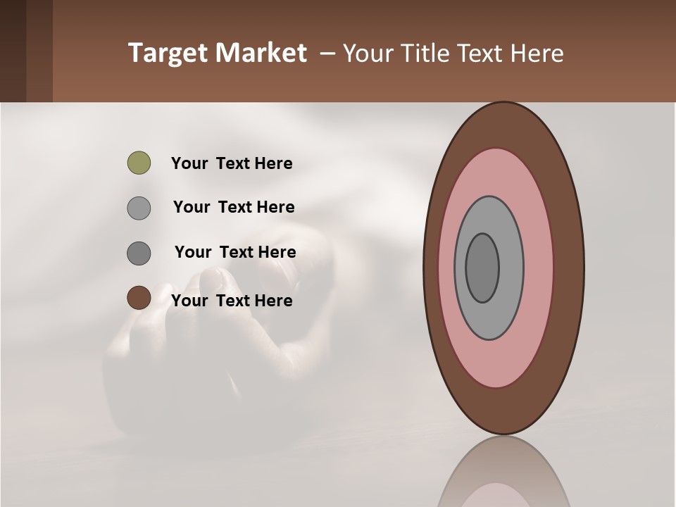 A Person Laying On The Floor With Their Hands On The Table PowerPoint Template