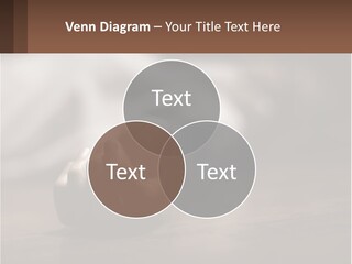 A Person Laying On The Floor With Their Hands On The Table PowerPoint Template