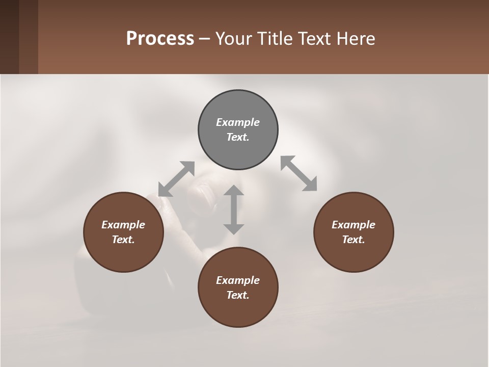 A Person Laying On The Floor With Their Hands On The Table PowerPoint Template