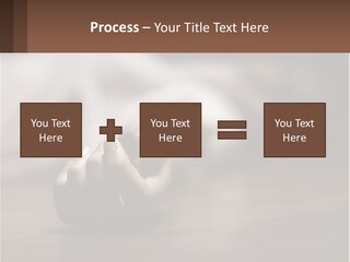 A Person Laying On The Floor With Their Hands On The Table PowerPoint Template