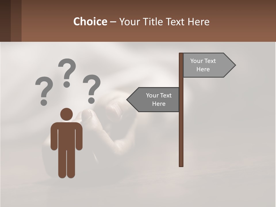 A Person Laying On The Floor With Their Hands On The Table PowerPoint Template