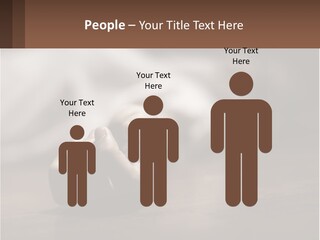 A Person Laying On The Floor With Their Hands On The Table PowerPoint Template