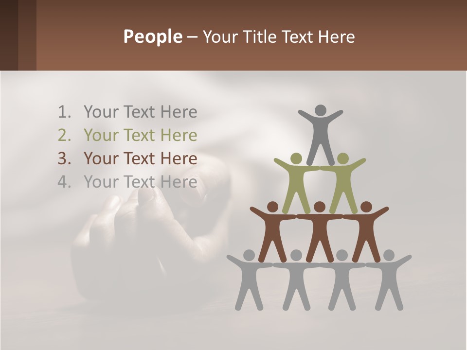 A Person Laying On The Floor With Their Hands On The Table PowerPoint Template