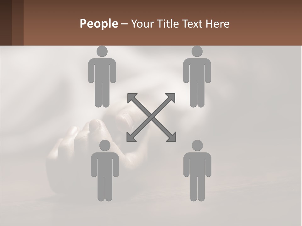 A Person Laying On The Floor With Their Hands On The Table PowerPoint Template