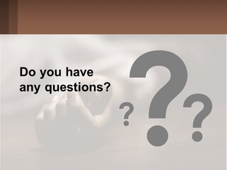 A Person Laying On The Floor With Their Hands On The Table PowerPoint Template