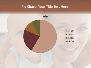 A Woman Holding A Baby In Her Arms PowerPoint Template