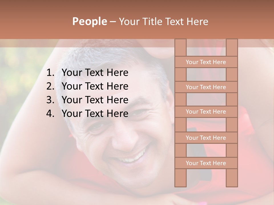 A Man Holding A Woman In His Arms PowerPoint Template