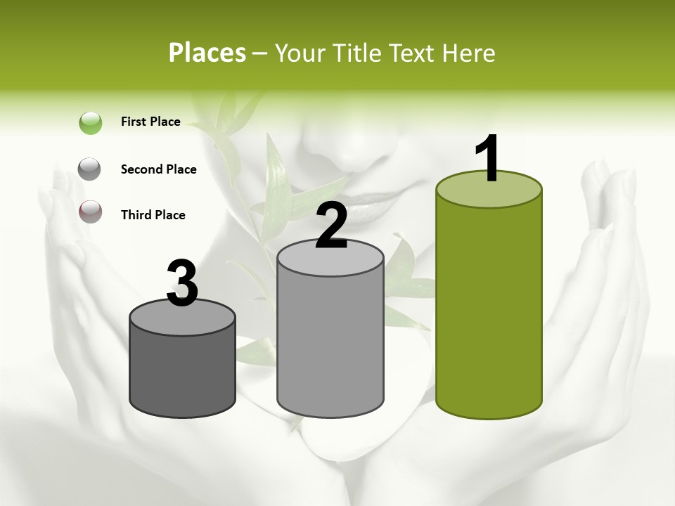 A Woman Holding A Plant In Her Hands PowerPoint Template