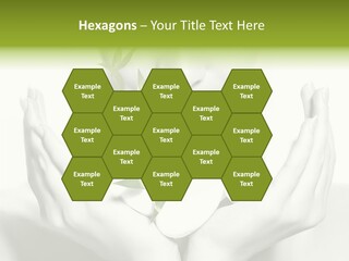 A Woman Holding A Plant In Her Hands PowerPoint Template