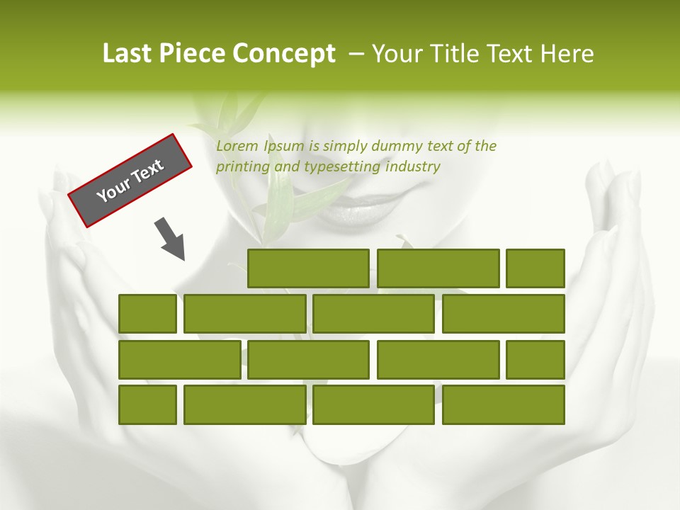 A Woman Holding A Plant In Her Hands PowerPoint Template