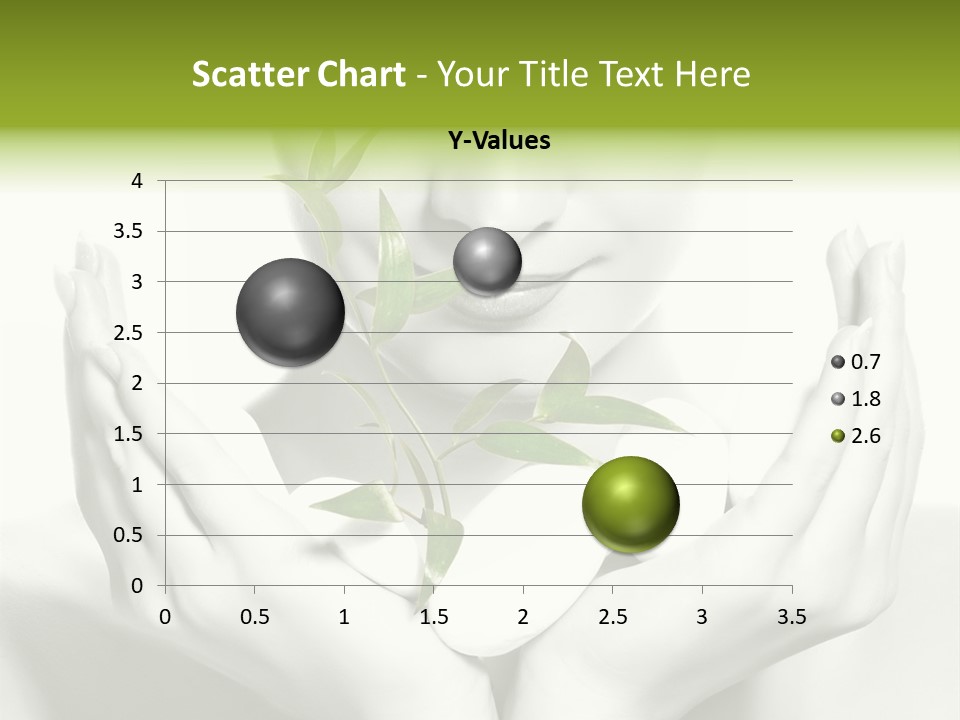 A Woman Holding A Plant In Her Hands PowerPoint Template
