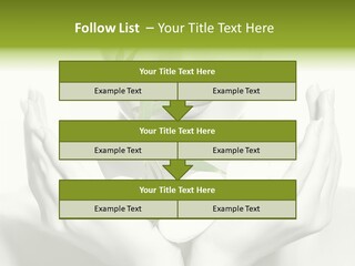 A Woman Holding A Plant In Her Hands PowerPoint Template