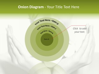 A Woman Holding A Plant In Her Hands PowerPoint Template