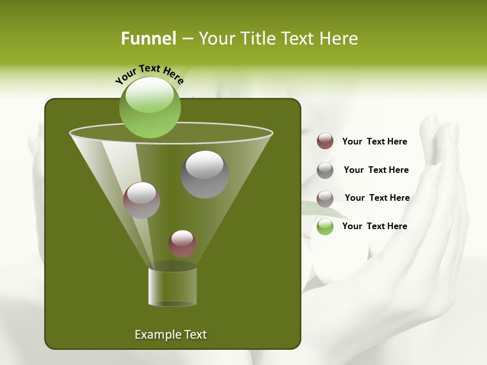 A Woman Holding A Plant In Her Hands PowerPoint Template