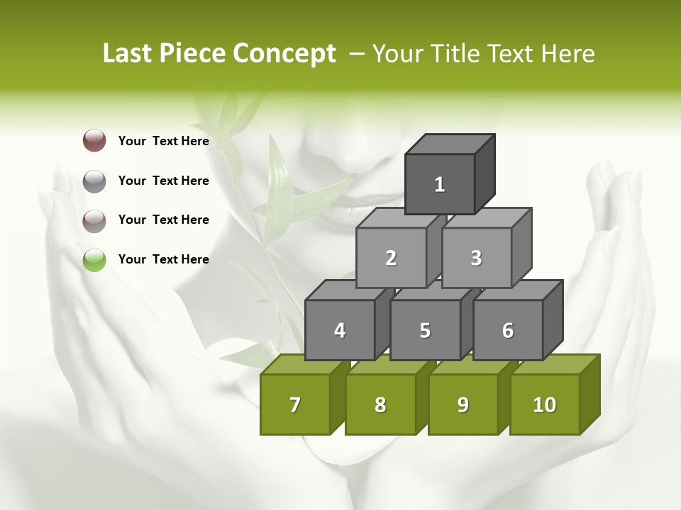 A Woman Holding A Plant In Her Hands PowerPoint Template