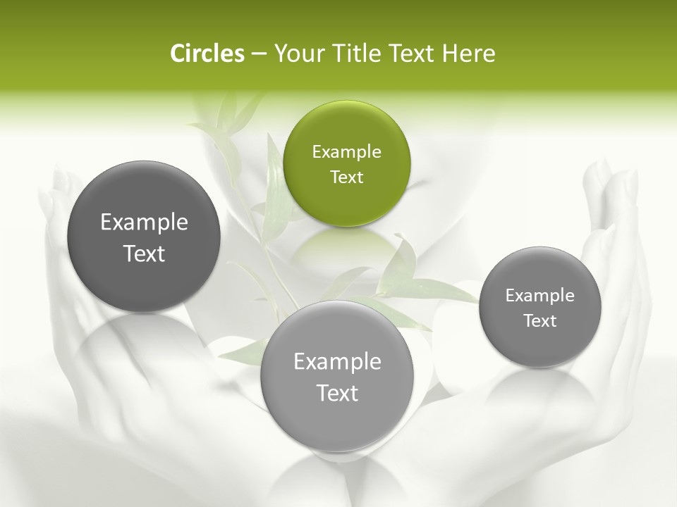 A Woman Holding A Plant In Her Hands PowerPoint Template
