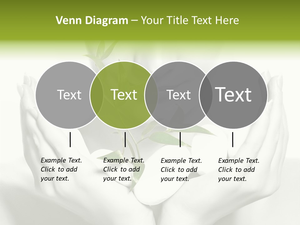 A Woman Holding A Plant In Her Hands PowerPoint Template