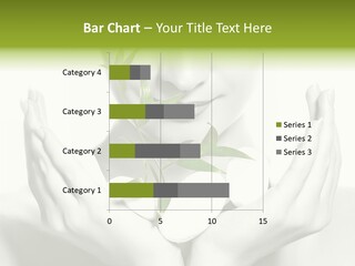 A Woman Holding A Plant In Her Hands PowerPoint Template