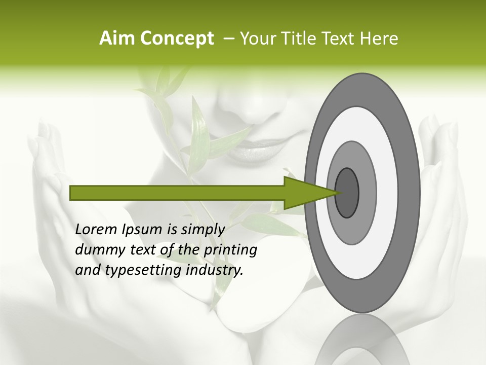 A Woman Holding A Plant In Her Hands PowerPoint Template