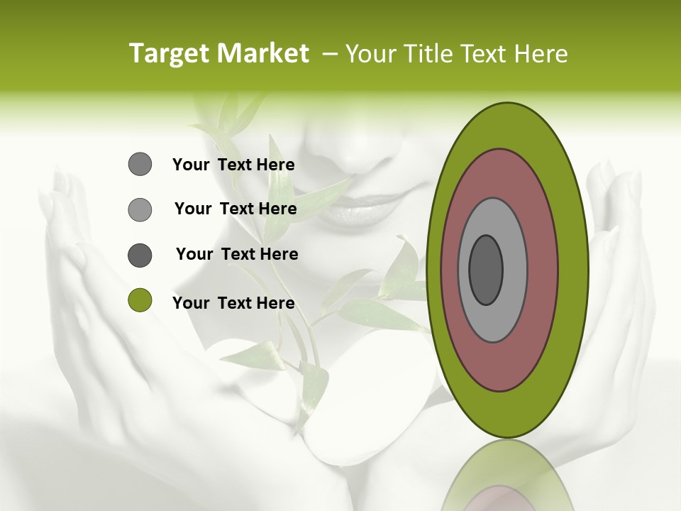 A Woman Holding A Plant In Her Hands PowerPoint Template