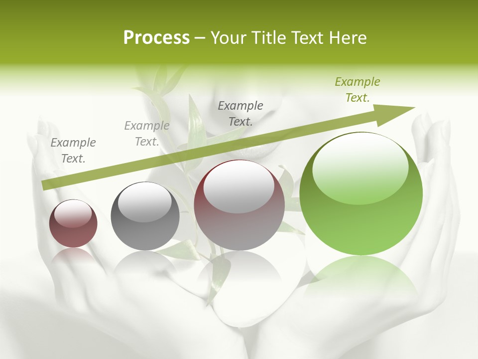A Woman Holding A Plant In Her Hands PowerPoint Template