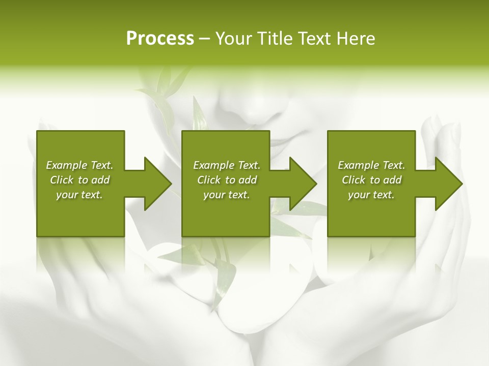A Woman Holding A Plant In Her Hands PowerPoint Template