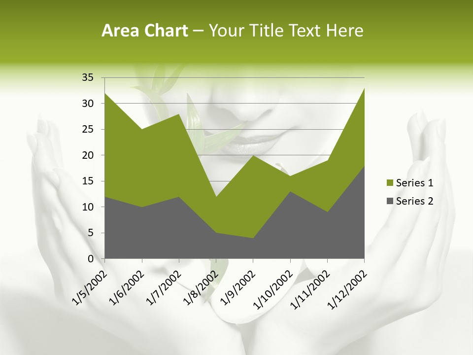A Woman Holding A Plant In Her Hands PowerPoint Template
