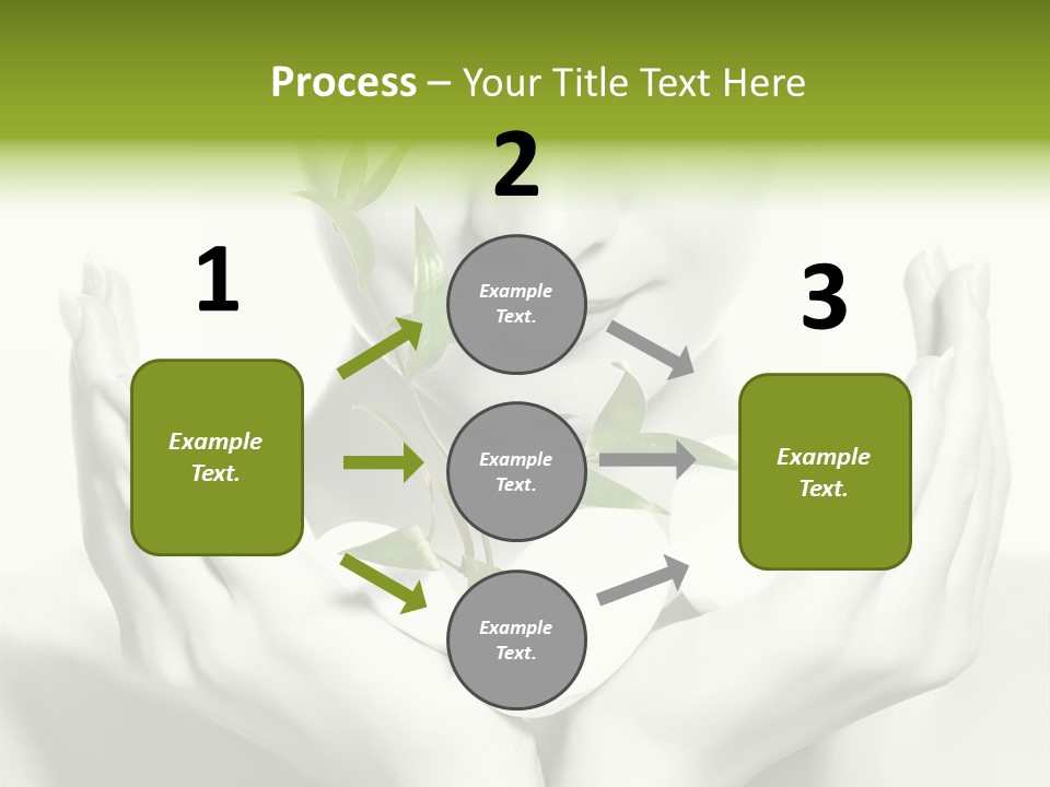 A Woman Holding A Plant In Her Hands PowerPoint Template
