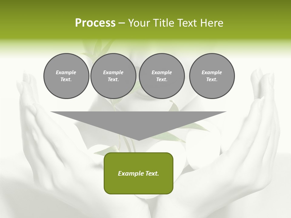 A Woman Holding A Plant In Her Hands PowerPoint Template