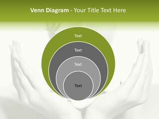 A Woman Holding A Plant In Her Hands PowerPoint Template