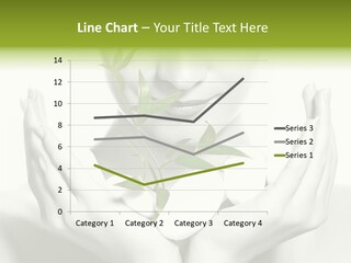 A Woman Holding A Plant In Her Hands PowerPoint Template