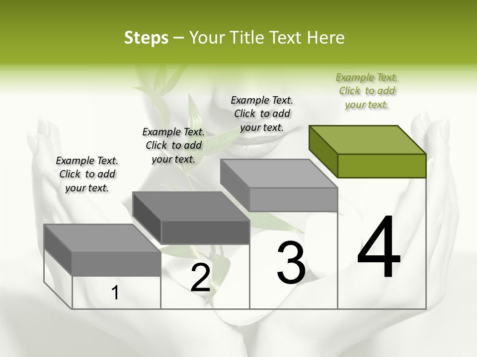 A Woman Holding A Plant In Her Hands PowerPoint Template
