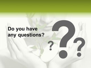 A Woman Holding A Plant In Her Hands PowerPoint Template