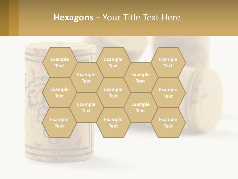 A Group Of Wine Corks Sitting Next To Each Other PowerPoint Template