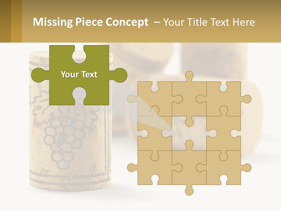 A Group Of Wine Corks Sitting Next To Each Other PowerPoint Template