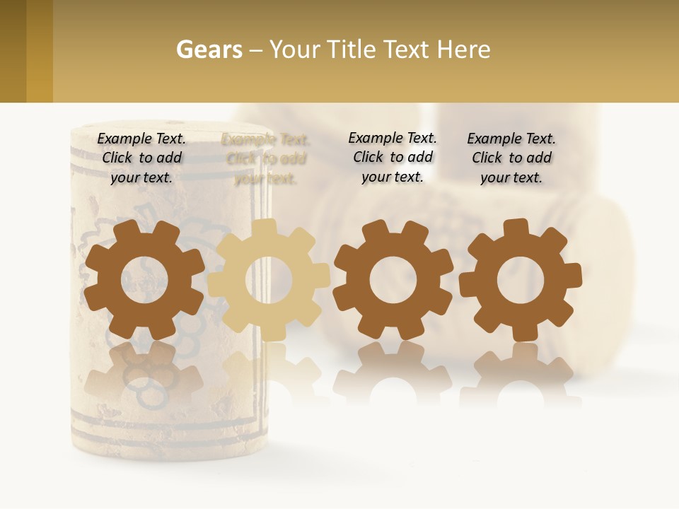 A Group Of Wine Corks Sitting Next To Each Other PowerPoint Template