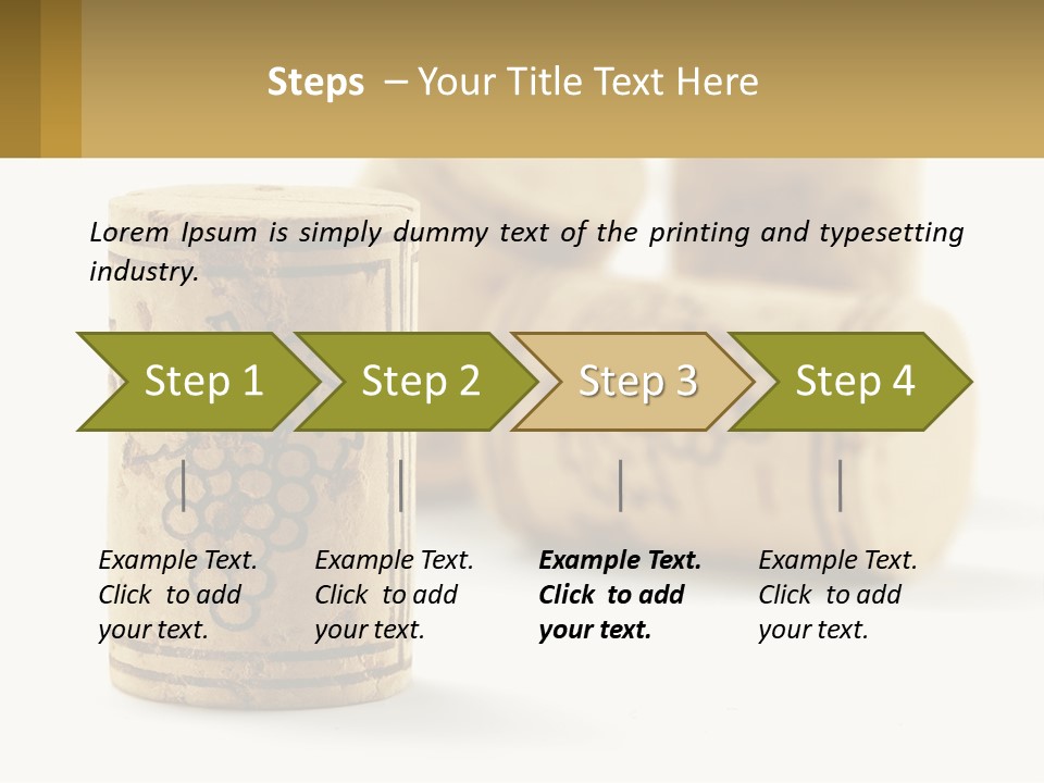 A Group Of Wine Corks Sitting Next To Each Other PowerPoint Template