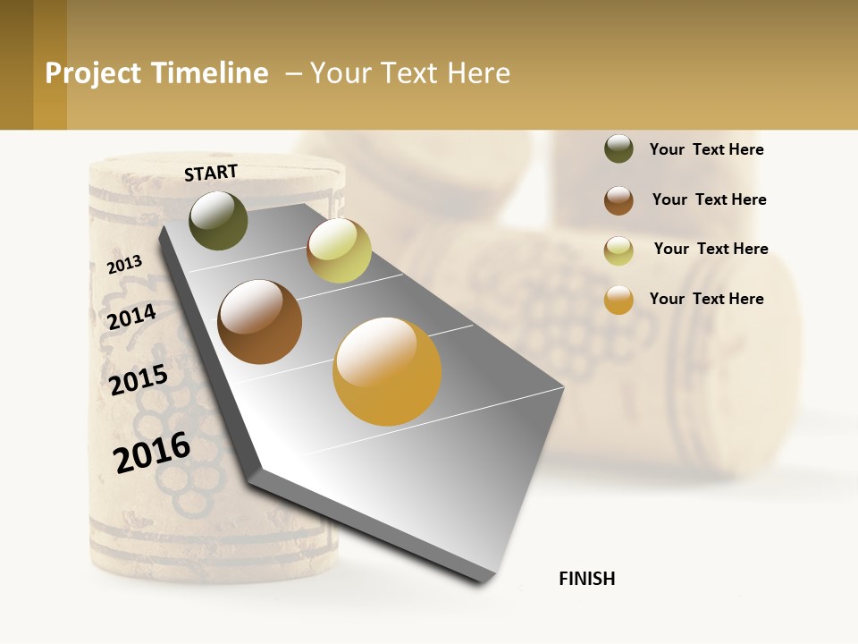 A Group Of Wine Corks Sitting Next To Each Other PowerPoint Template