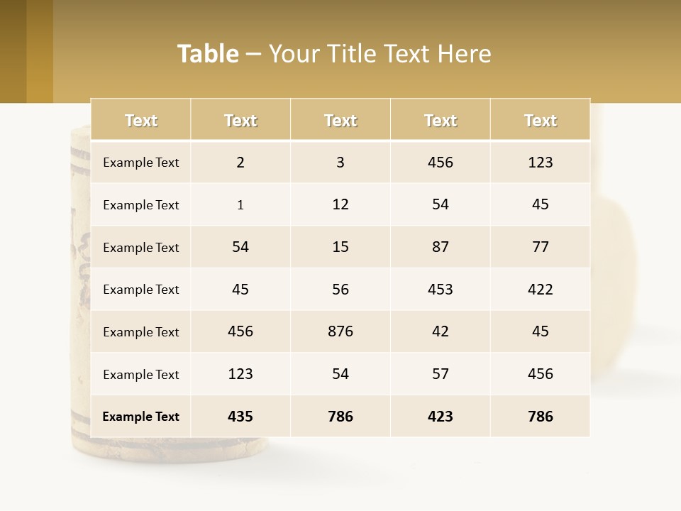 A Group Of Wine Corks Sitting Next To Each Other PowerPoint Template