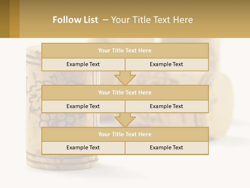 A Group Of Wine Corks Sitting Next To Each Other PowerPoint Template