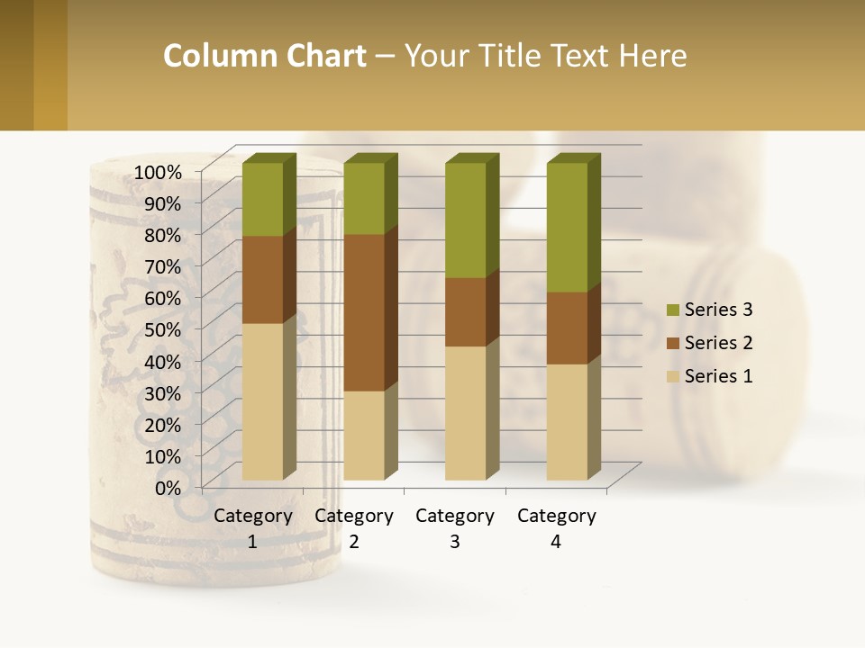 A Group Of Wine Corks Sitting Next To Each Other PowerPoint Template