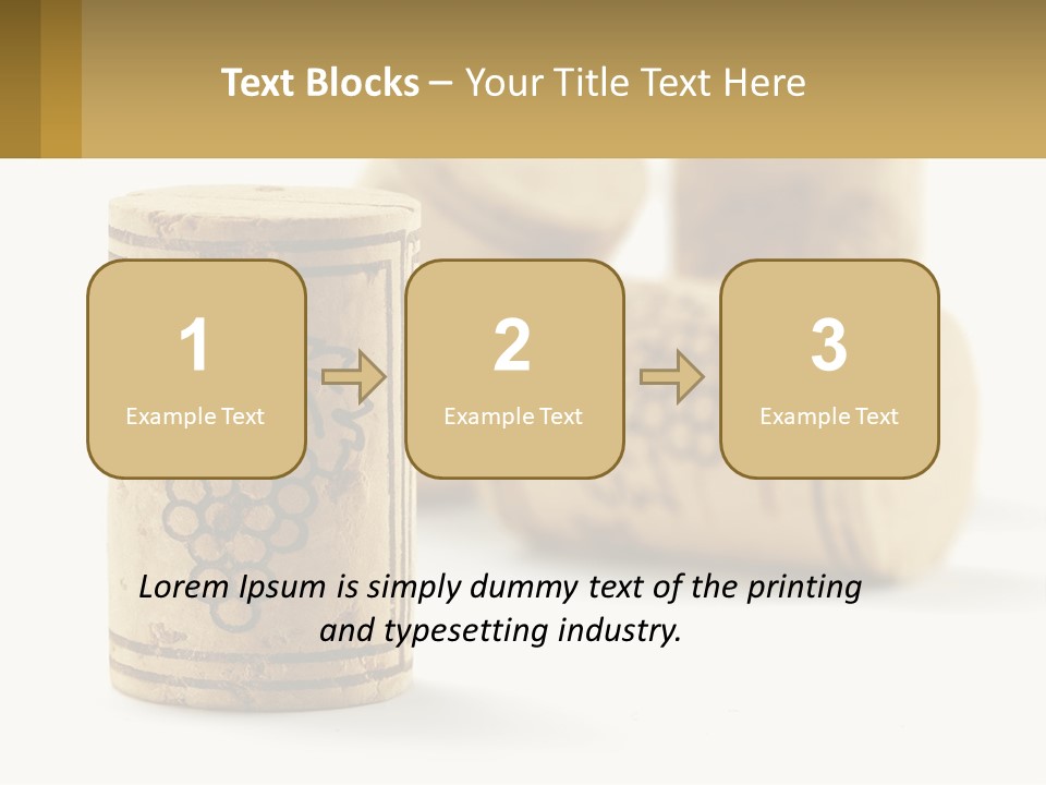 A Group Of Wine Corks Sitting Next To Each Other PowerPoint Template