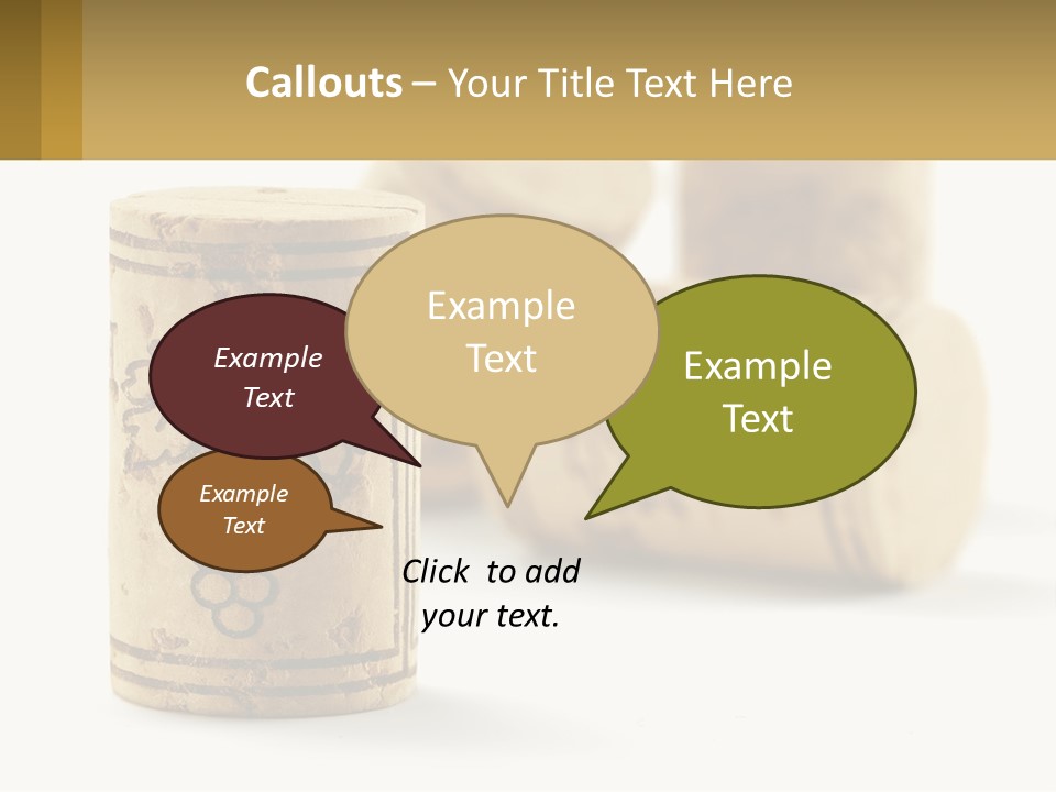 A Group Of Wine Corks Sitting Next To Each Other PowerPoint Template