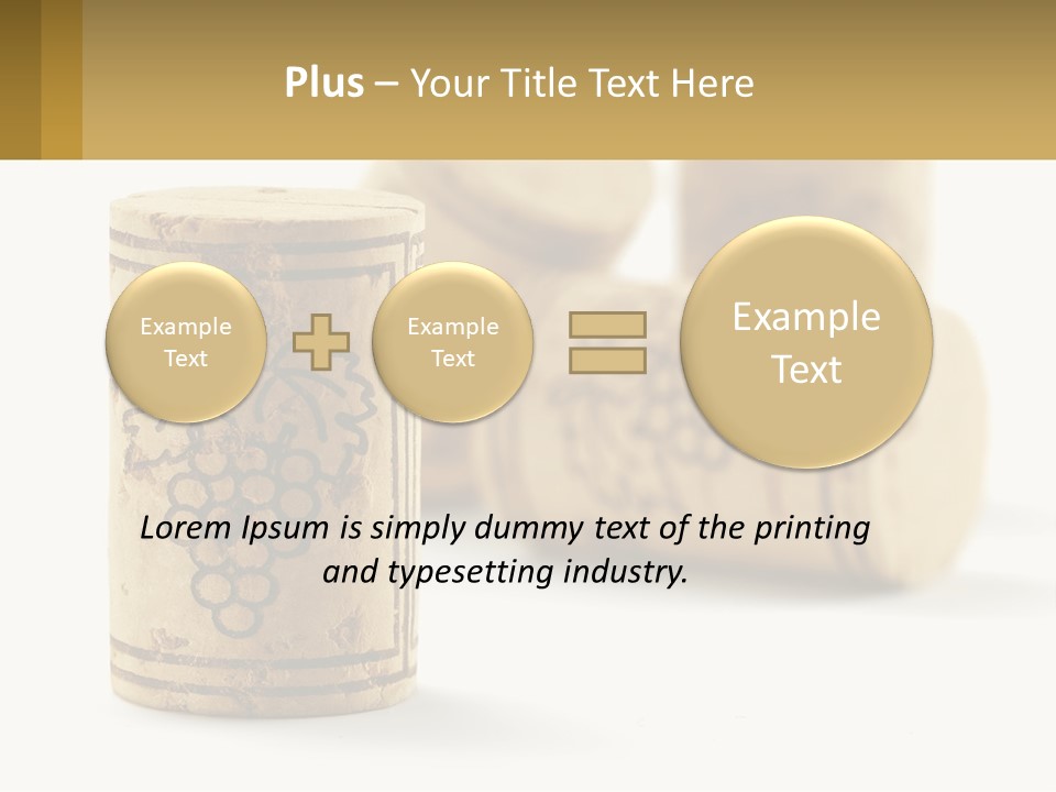 A Group Of Wine Corks Sitting Next To Each Other PowerPoint Template