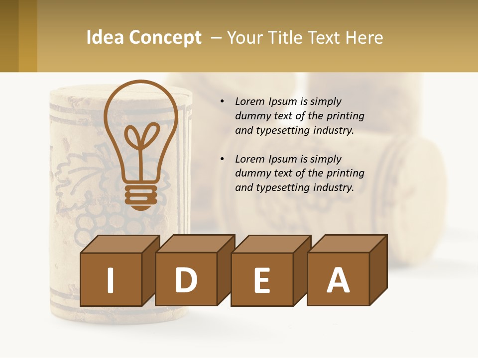 A Group Of Wine Corks Sitting Next To Each Other PowerPoint Template