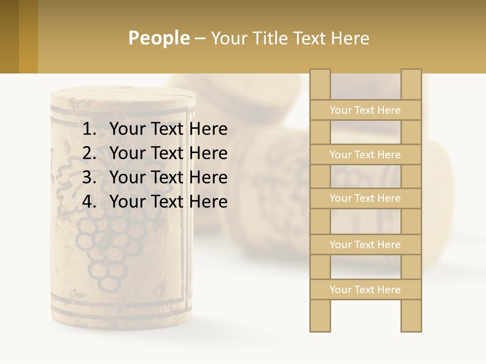A Group Of Wine Corks Sitting Next To Each Other PowerPoint Template