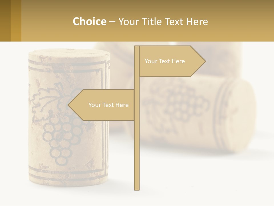 A Group Of Wine Corks Sitting Next To Each Other PowerPoint Template
