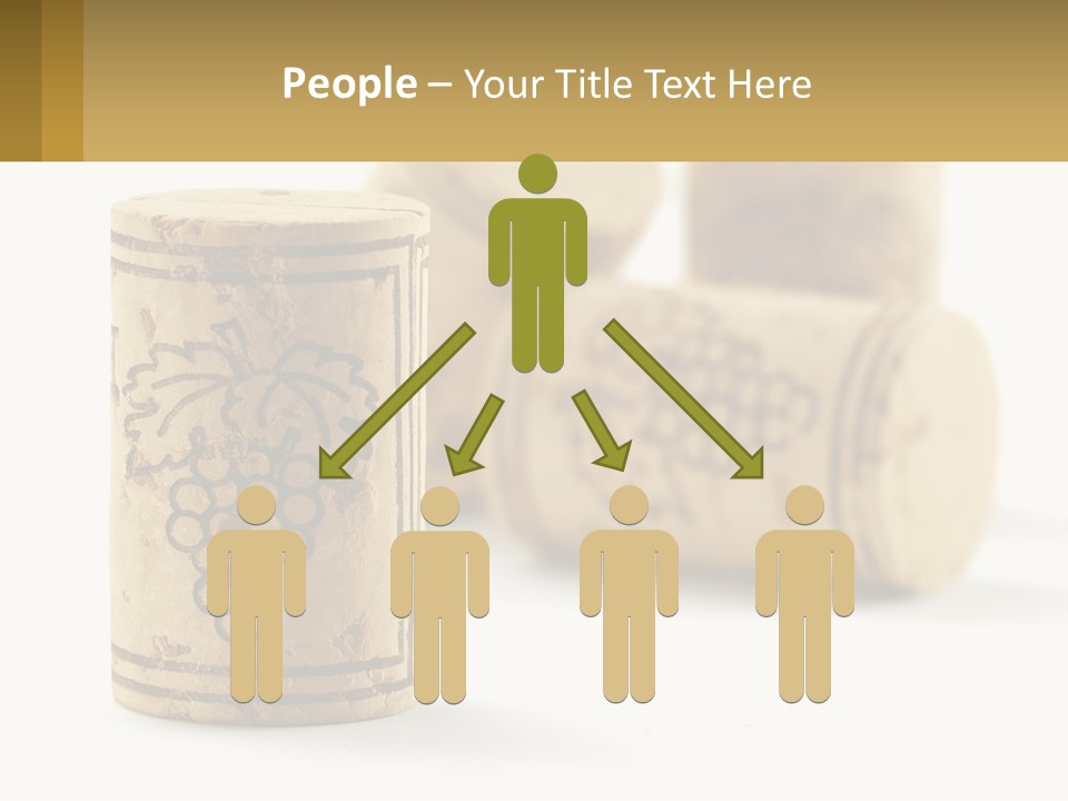 A Group Of Wine Corks Sitting Next To Each Other PowerPoint Template