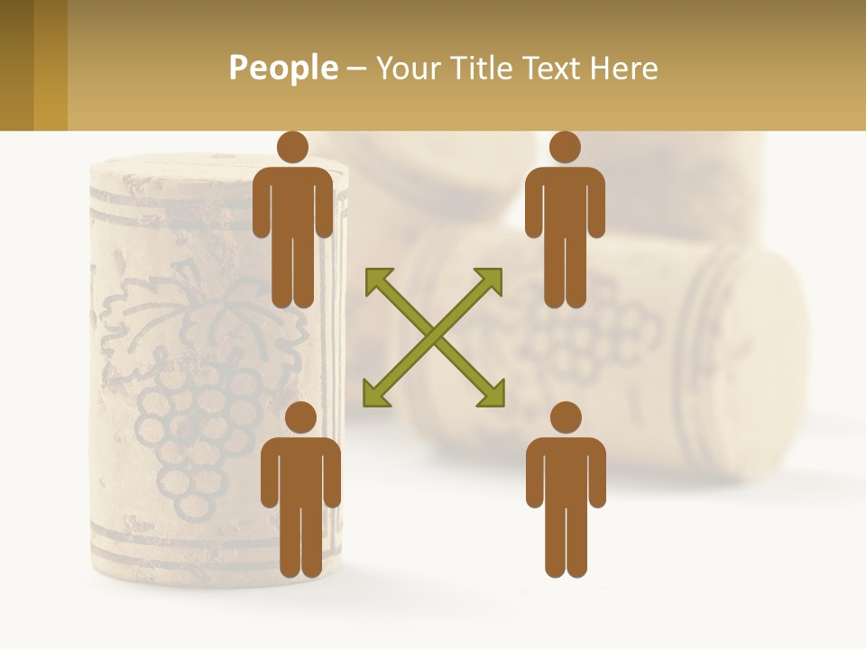 A Group Of Wine Corks Sitting Next To Each Other PowerPoint Template